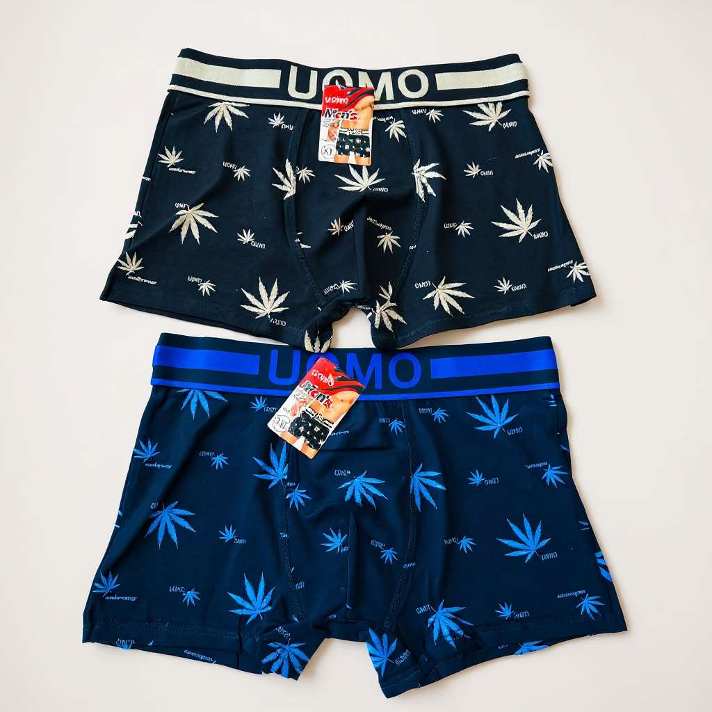 Bold Leaf Print Boxer Briefs