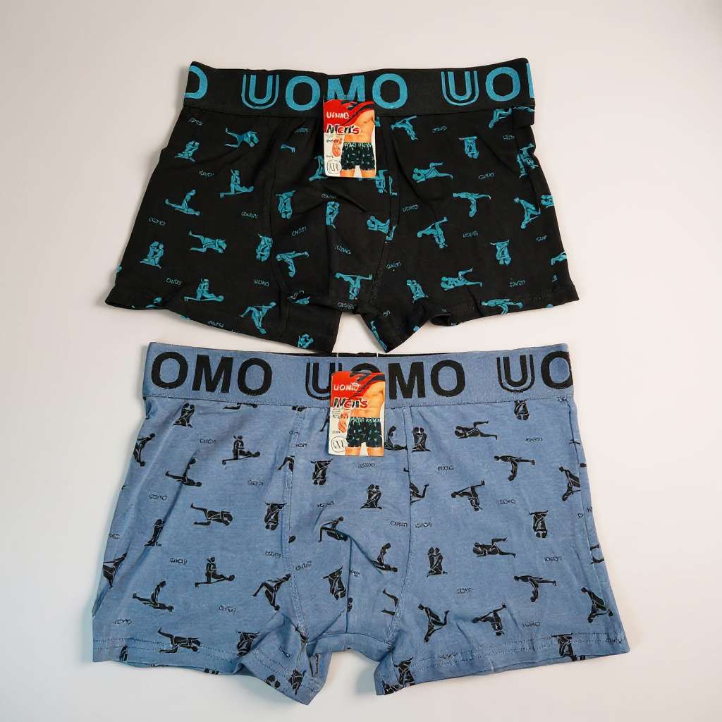 Playful Silhouette Print Boxer
