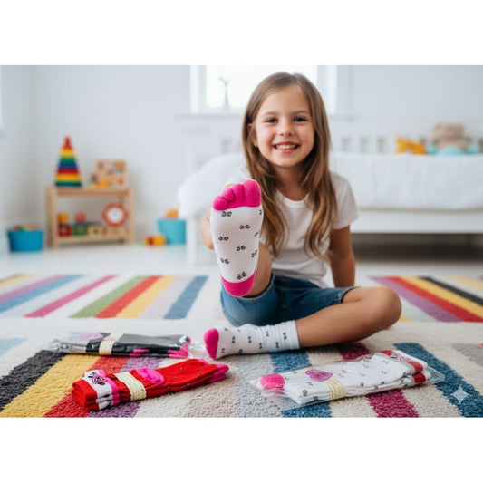 Playful Bow Print Socks