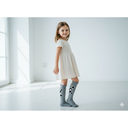 Trendy Checkerboard Bunny Socks
