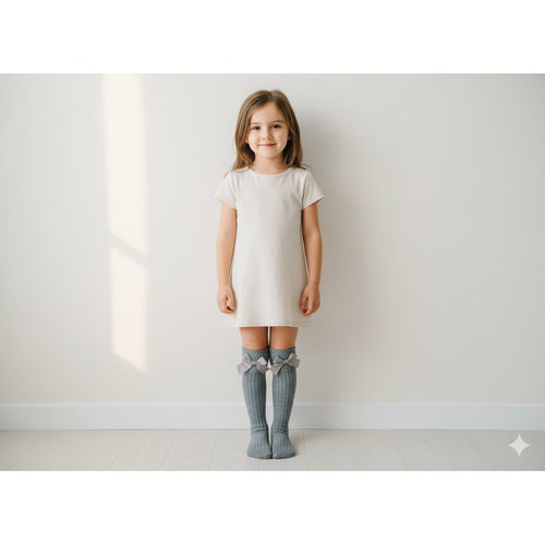 School Bow Knee-High Socks