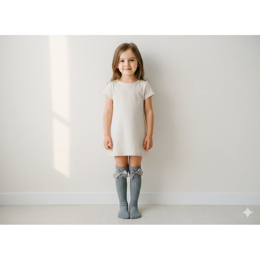 School Bow Knee-High Socks