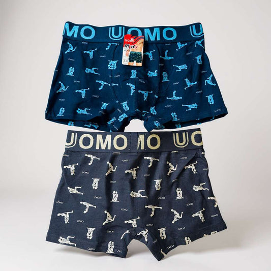Playful Silhouette Print Boxer