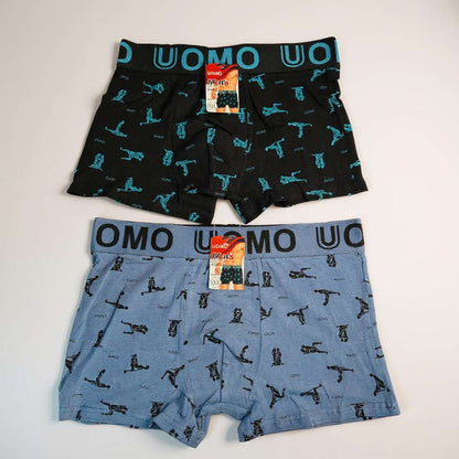 Playful Silhouette Print Boxer